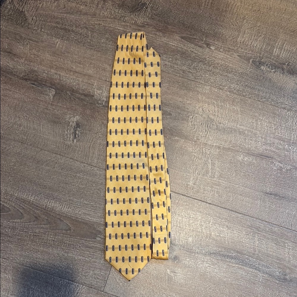 Yellow Patterned Men's Tie